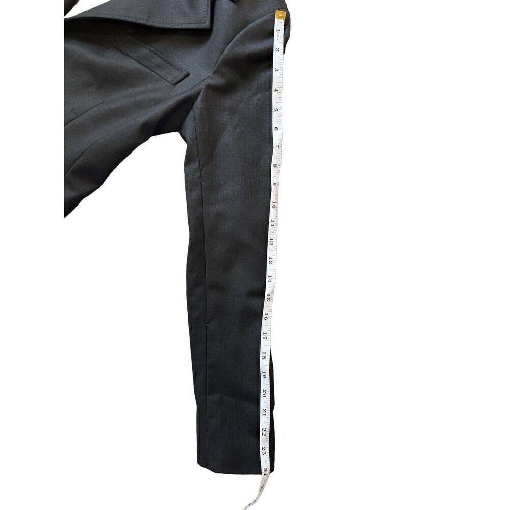 Smythe Blazer Classic Boyfriend Lined Wool & Cashmere Charcoal Gray Size 8 - Picture 9 of 14